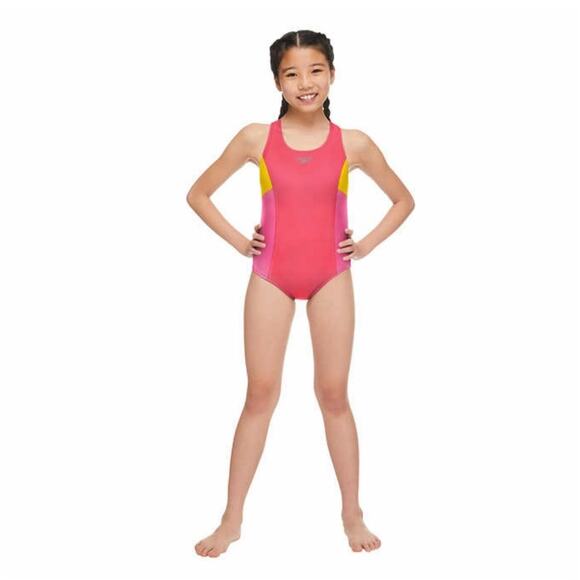 Speedo Other - Speedo Youth One-piece Red Pink Yellow Swimsuit Size XL 16T